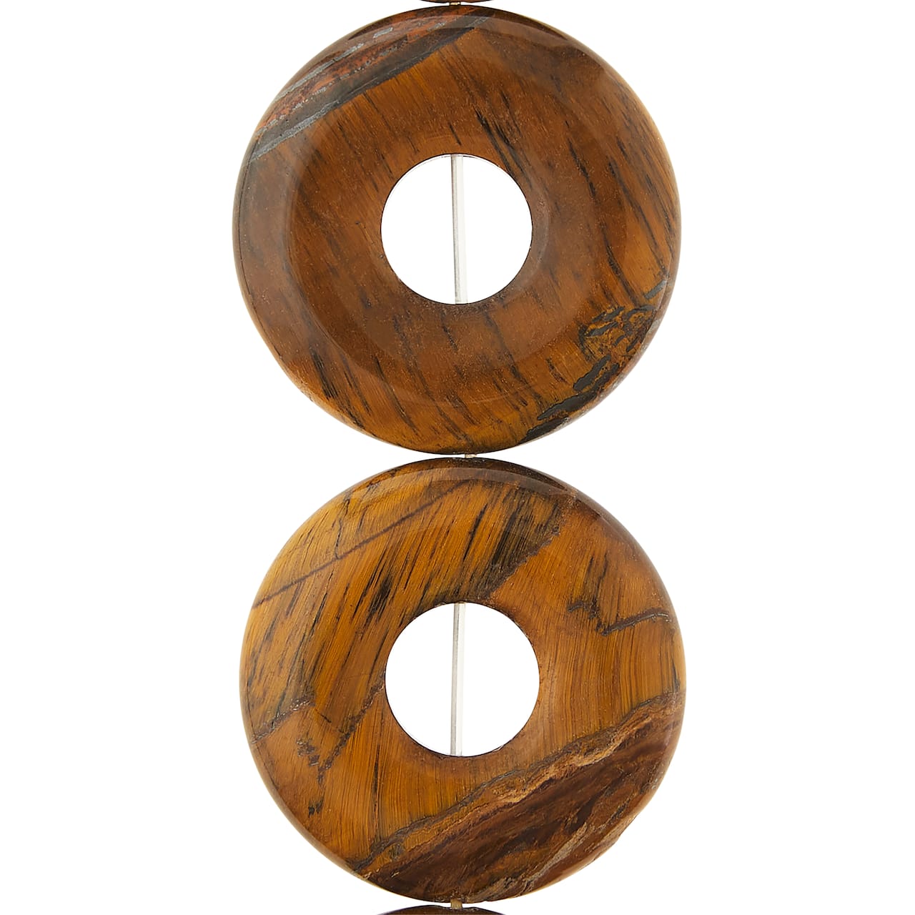 Tiger Eye Loop Beads, 30mm by Bead Landing™